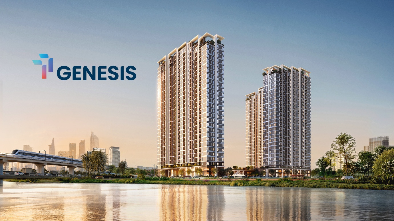 Phối cảnh tháp căn hộ TT Genesis Nhà Bè